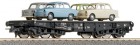 47743 Roco Flat car with 4 Trabis
